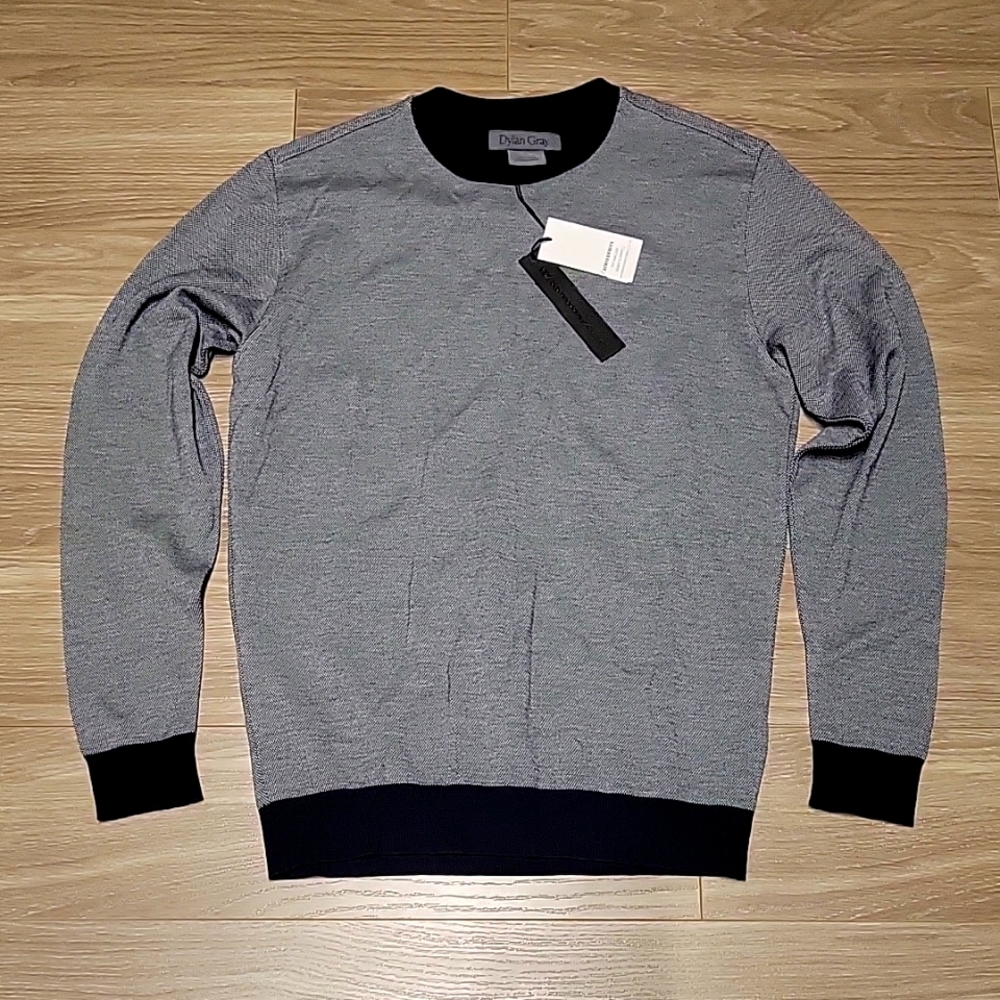 BLOOMINGDALE'S DYLAN GRAY NAVY SWEATER- New with tags!